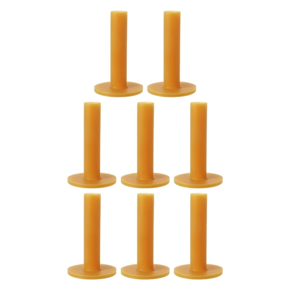 Uxcell Rubber Golf Tee, 8 Pack 3.3 Inch Golf Practice Tees Training Driving Range Tee Stable Golf Ball Holder for Outdoor Indoor Hitting Mat Golf Mat, Yellow