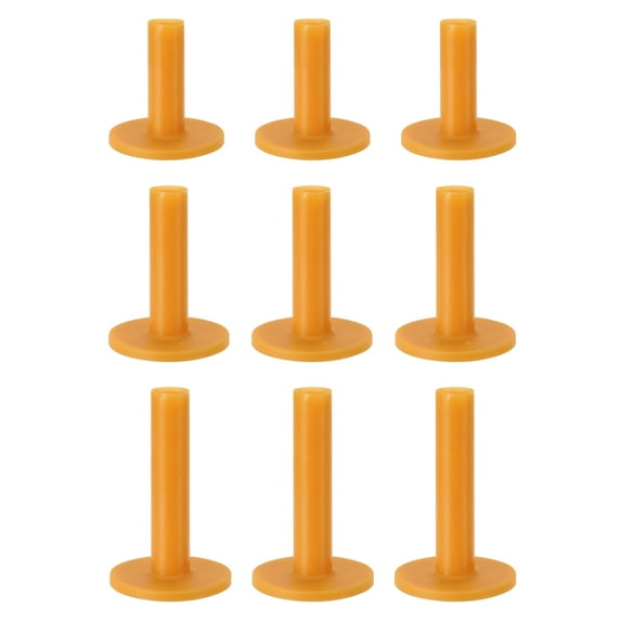 Uxcell Rubber Golf Tee, 9 Pcs Mix Size Golf Practice Tees Training Driving Range Tee, Yellow