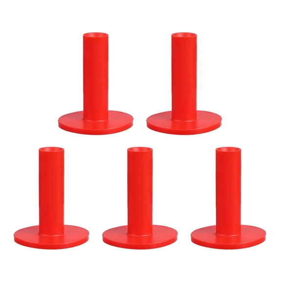Uxcell Rubber Golf Tees, Tall Practice Training Driving Range Tee Stable Ball Holder Red 2.95"
