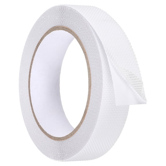 Uxcell Rubber Grip Tape, 1 in x 16 ft Non-Slip Tape with Texture Waterproof Adhesive Non-Abrasive Grip Tapes for DIY Tool, Indoor & Outdoor Stair Steps, Ramp, Transparent