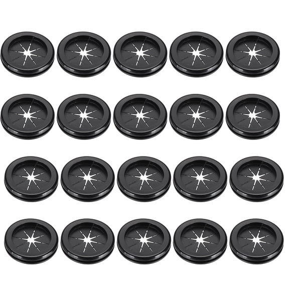 Uxcell Rubber Grommet 1-3/16", Round Rubber Hole Plugs  Firewall Plug Grommet Wire Cable Protection Black 20 Pcs