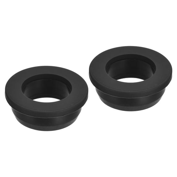 Uxcell Rubber Grommet Mount Dia 1-31/64" (37.6mm) Round T Type for Wire Protection 2 Pack