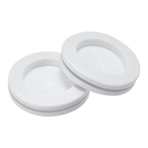 Uxcell Rubber Grommet Mount Dia 30mm Round Double-Sided for Wire Protection White 10 Pack