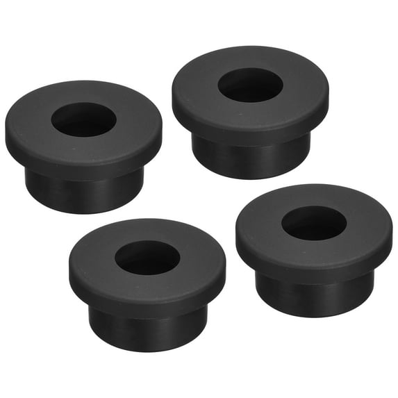 Uxcell Rubber Grommet Mount Dia 53/64" (21mm) Round T Type for Wire Protection 4 Pack