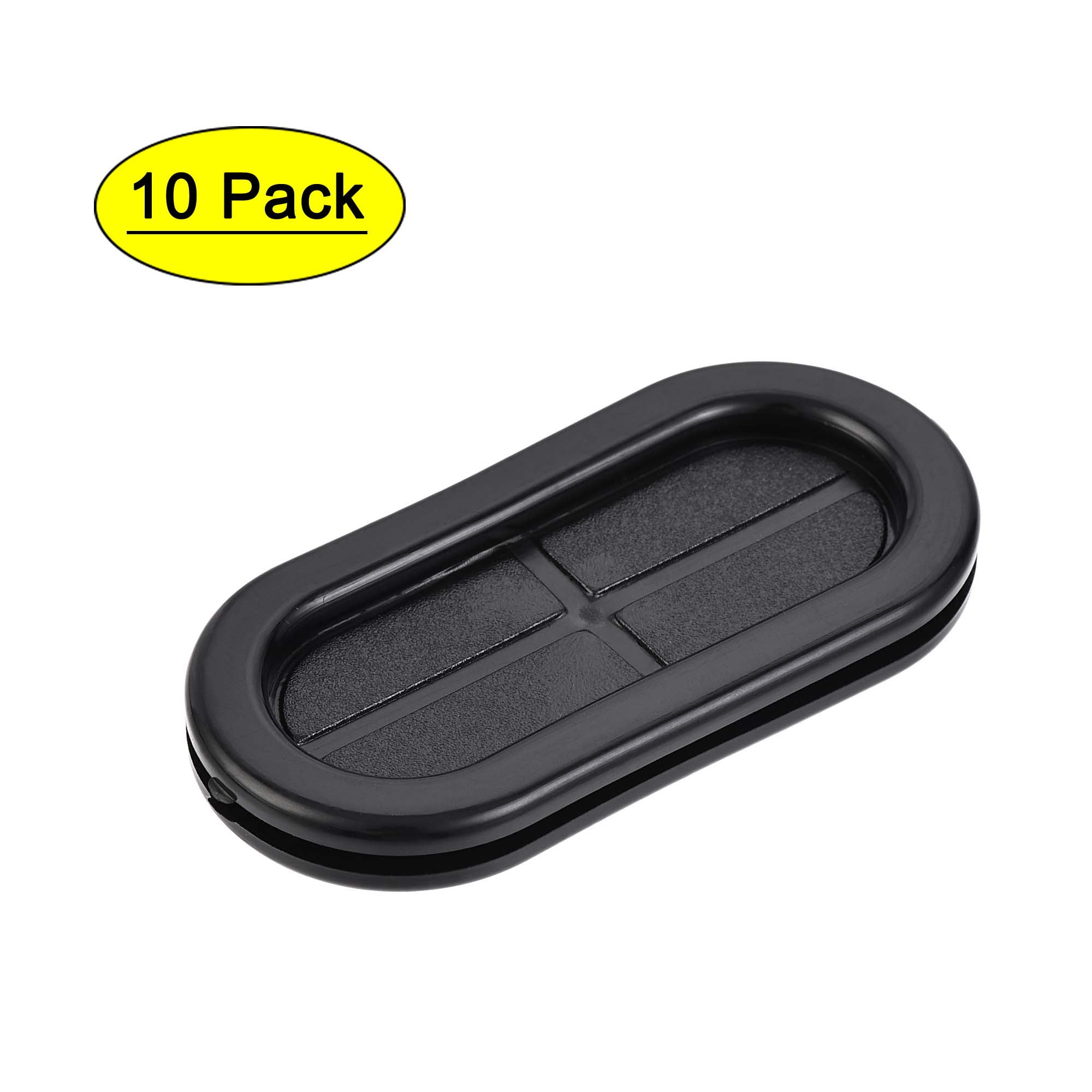Wire Grommet 6 Pack Mounts - 60x30 Mm Oval, Double-Sided For Wire