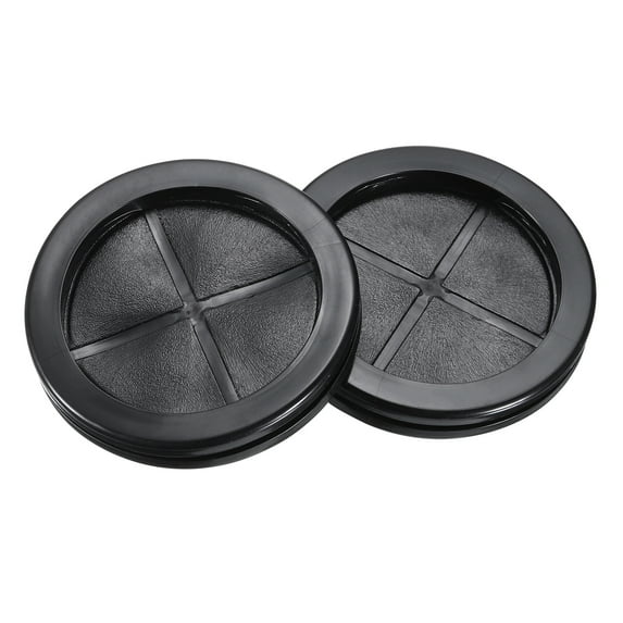 Uxcell Rubber Grommet Round Double-Sided Mount Dia 65 mm ID 55mm for Wire Protection Pack of 4