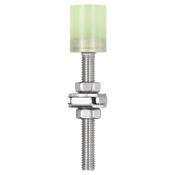 Uxcell Rubber Head Toggle Clamps, M5 x 55mm 304 Stainless Steel Toggle Clamp Screw Assembly for Boxes, Cabinets, Doors with 2Pcs Screws and Washers