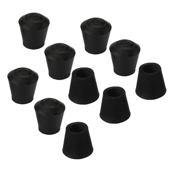 Uxcell Rubber Leg Cap End Tip Furniture Feet Protector 10mm 3/8" Inner Dia 10 Pack