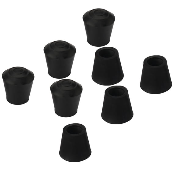 Uxcell Rubber Leg Cap End Tip Furniture Feet Protector 10mm 3/8" Inner Dia 8Pcs