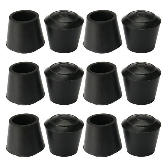 Uxcell Rubber Leg Cap End Tip Furniture Feet Protector 16mm 5/8" Inner Dia 12 Pack