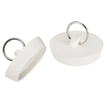 Uxcell Rubber Sink Drain Stopper with Hanging Ring 2 Pack 1.73" - 1.81"
