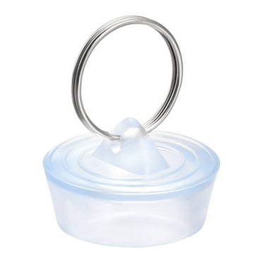 Uxcell Rubber Sink Plug, Clear Drain Stopper Fit 1-1/8" to 1-1/4” Drain for Bathtub Kitchen and Bathroom