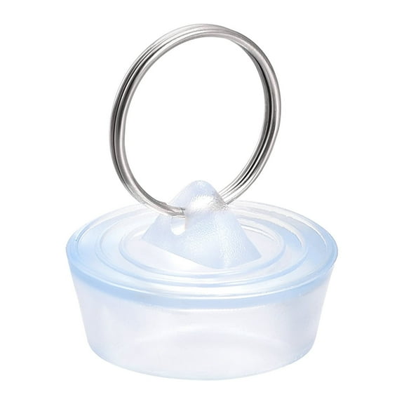 Uxcell Rubber Sink Plug, Clear Drain Stopper Fit 1-1/8" to 1-1/4” Drain for Bathtub Kitchen and Bathroom