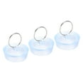 thumbnail image 1 of Uxcell Rubber Sink Plug, Clear Drain Stopper Fit 1-3/8" to 1-29/64" Drain for Bathtub Kitchen and Bathroom 3 Pack, 1 of 5