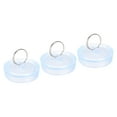 thumbnail image 1 of Uxcell Rubber Sink Plug, Clear Drain Stopper Fit 2" to 2-1/16" Drain for Bathtub Kitchen and Bathroom 3 Pack, 1 of 5