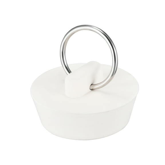 Uxcell Rubber Sink Plug, White Drain Stopper Fit 1-1/8" to 1-1/4" Drain for Bathtub Kitchen and Bathroom