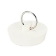 thumbnail image 1 of Uxcell Rubber Sink Plug, White Drain Stopper Fit 1-5/8" to 1-3/4" Drain for Bathtub Kitchen and Bathroom, 1 of 5