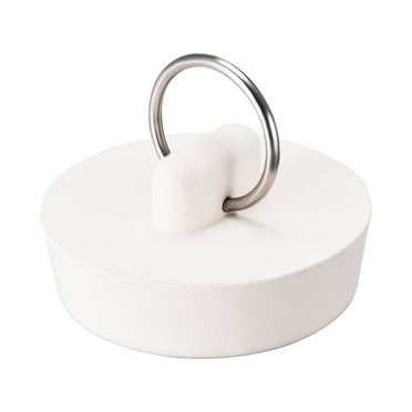 Uxcell Rubber Sink Plug, White Drain Stopper Fit 1-9/16" to 1-5/8" Drain for Bathtub Kitchen and Bathroom
