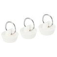 thumbnail image 1 of Uxcell Rubber Sink Plug, White Drain Stopper Fit 1" to 1-1/16" Drain for Bathtub Kitchen and Bathroom 3 Pack, 1 of 5