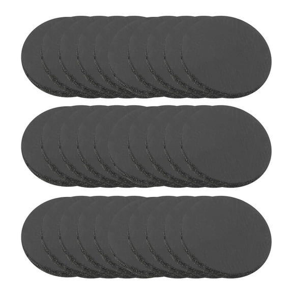 Uxcell Rubber Solid Discs Washers, 30 Pcs 15mm Dia x 1.5mm Thick Rubber Round Gasket Pad Bushings Spacer Washer for DIY Gasket Craft, Black