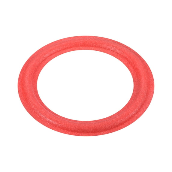 Uxcell Rubber Speaker Foam Edge Surround Rings 4 Inch 68mm x 100mm Subwoofer Rings for Repair or DIY Red 1 Pcs