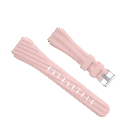 Uxcell Rubber Watch Band 20mm Width, Unique Design Silicone Strap for Smart Watch Misty Rose