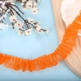 thumbnail image 1 of Uxcell Ruffle Lace Ribbon Trim Pleated Lace Fabric Trim 11 Yard Orange, 1 of 7