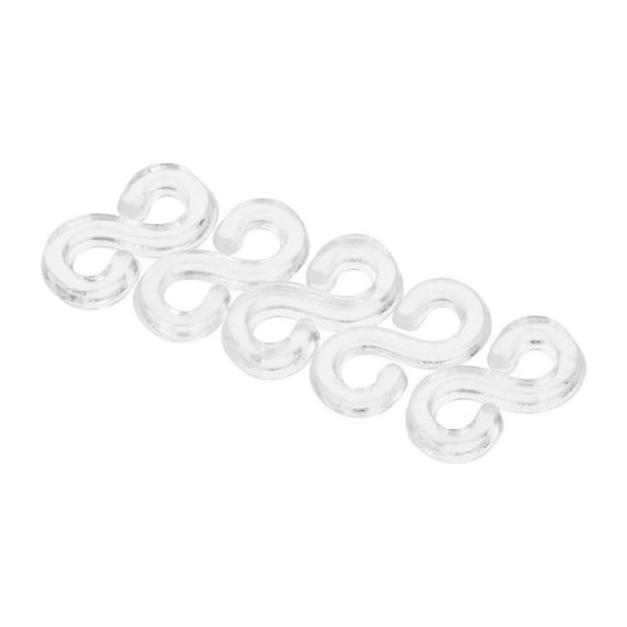Uxcell S Clips Connectors Rubber Band Plastic Connectors Kit Clear 400 Pack