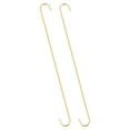 thumbnail image 1 of Uxcell S Hanging Hooks, 20inch/500mm Extra Long Carbon Steel Hanger, Gold Tone, 2Pack, 1 of 5