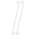 thumbnail image 1 of Uxcell S Hanging Hooks, 20inch(500mm) Extra Long Steel Hanger, Matt Silver, 2Pack, 1 of 6