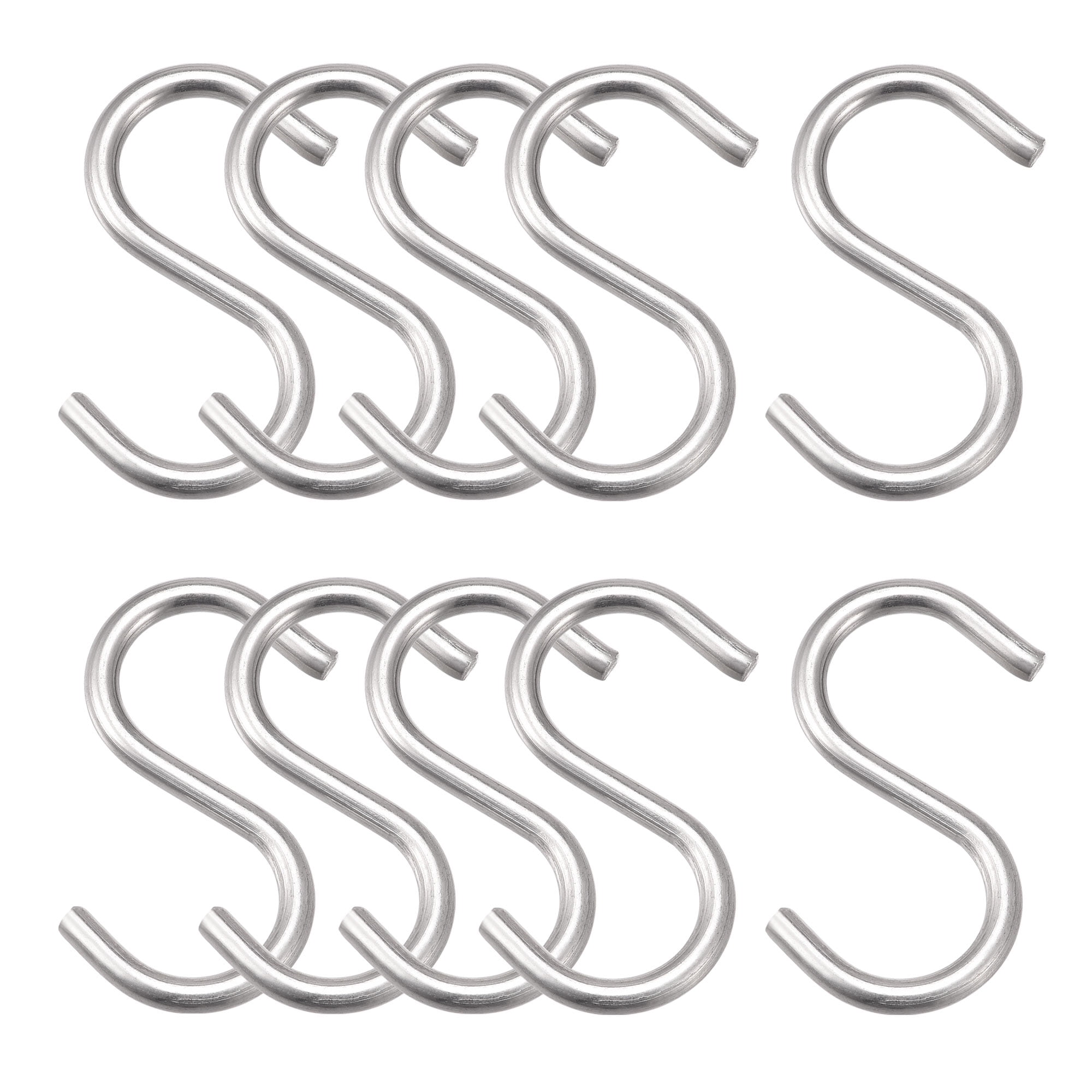 Uxcell S Hooks 2.6 Long Stainless Steel Hanger for Hanging Objects 4Pack 
