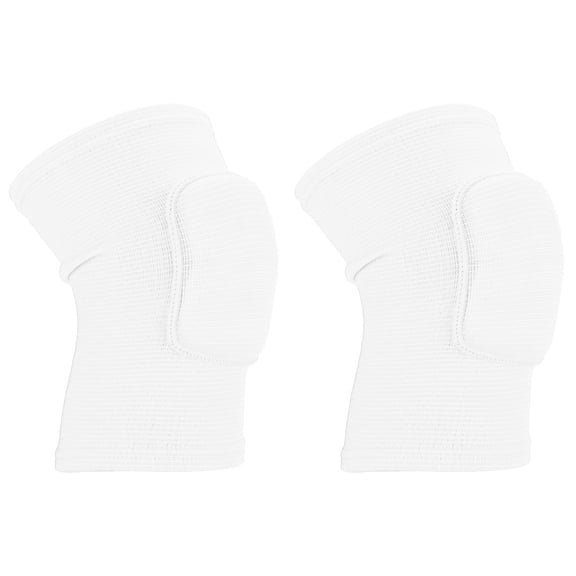 Uxcell S Size Protective Knee Pads Volleyball Knee Pads Ski Knee Pads Sponge Knee Pads Brace, White 2 Pcs