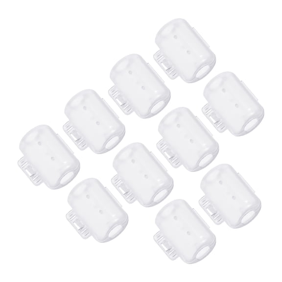 Uxcell S Size Squid Jig Hook Protector Case Fishing Hook Covers, Clear 50 Pack