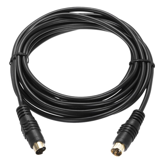 Uxcell S Video Cable 10ft, Mini DIN 4 Pin Male to Male Gold Plated Connector