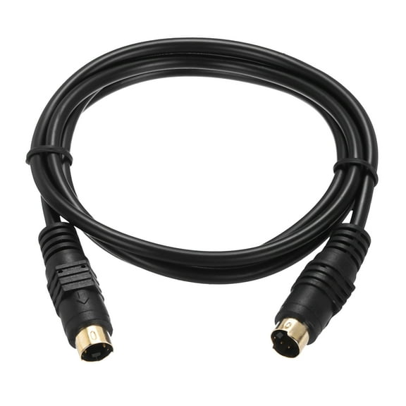 Uxcell S Video Cable 3.3ft, Mini DIN 4 Pin Male to Male Gold Plated Connector