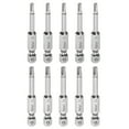 thumbnail image 1 of Uxcell S1 S2 Magnetic Square Screwdriver Bit 1/4" Hex Shank 2" Length Screw Driver, 10 Pack, 1 of 6