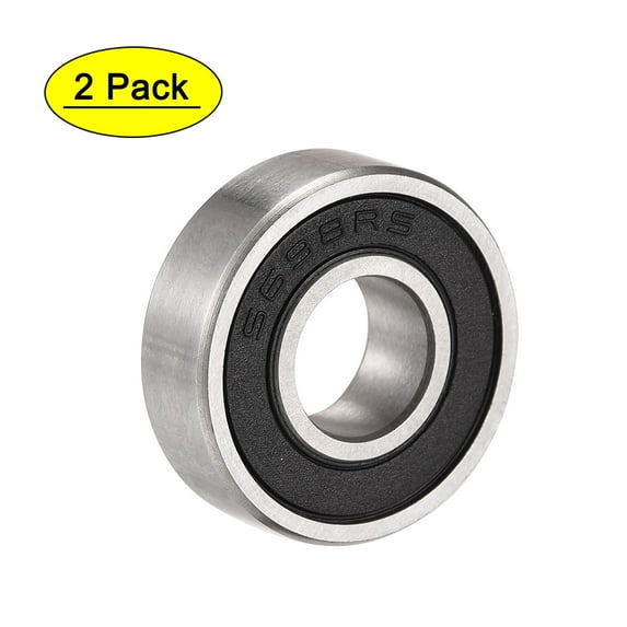 Uxcell S698-2RS Stainless Steel Ball Bearing 8x19x6mm Double Sealed Bearings 2pcs