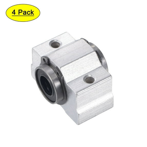 Uxcell SCV10UU Linear Ball Bearing Slide Block Units, 10mm Bore Diameter 4 Pack