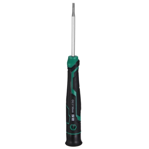 Uxcell SL2.0 Small Precision Screwdriver 5.4" Length Magnetic Slotted Screwdrivers S2 Steel Mini Screw Drivers with Cushion Grip for Eyeglass Watch Computer Laptop Phone