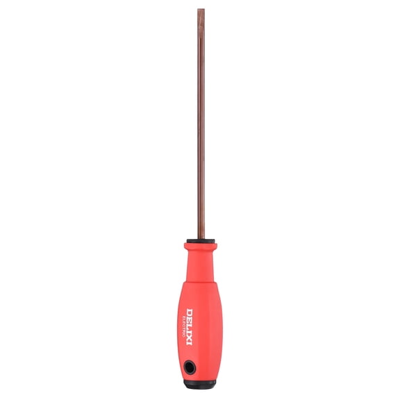 Uxcell SL5 Slotted Screwdriver 9.8" Length S2 Steel Magnetic Precision Screwdrivers Industrial Grade Screw Drivers Electrician Tool with Non-Slip Grip for Fastening Loosening Repairing