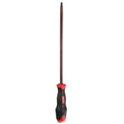 Uxcell SL8 Flat Head Screwdriver 14.96" Magnetic Screwdrivers 5.12" Heat-Treated S2 Alloy Steel with Ergonomic Handle for DIY Repairing, Red Brown