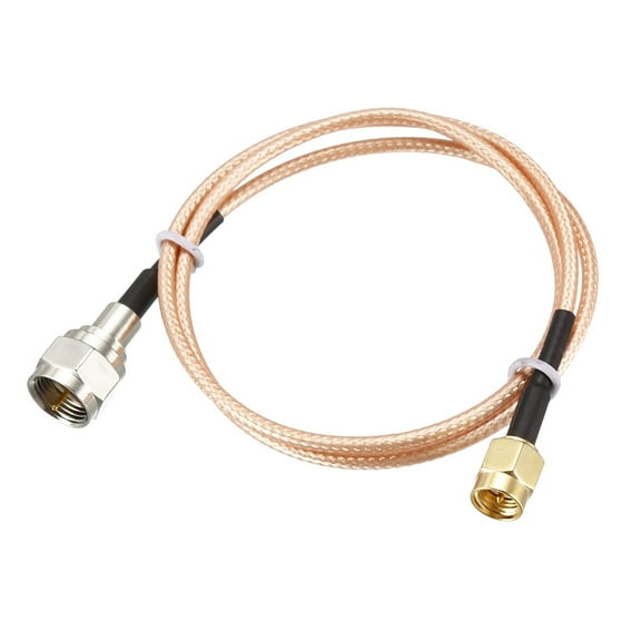 Uxcell SMA Male to F Type Male RF Coaxial Coax Cable 1.64-ft