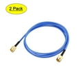 thumbnail image 1 of Uxcell SMA Male to SMA Male Coaxial Cable 50 ohm 0.9M/2.95Ft RG405 2 Pack, 1 of 5
