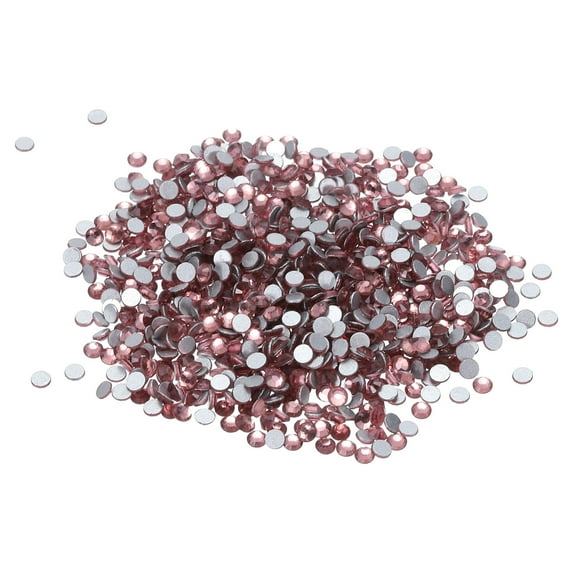 Uxcell 1440Pcs Glass Diamante Rhinestone, Man Made Gems Light Purple 1.9-2.0 mm