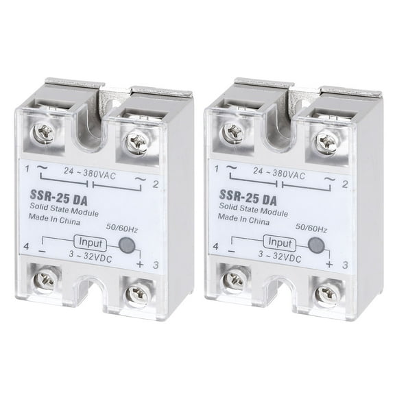 Uxcell SSR-DA DC Input to AC Output Single Phase Solid State Relay for Industrial Automation, HVAC, Lighting Control 2