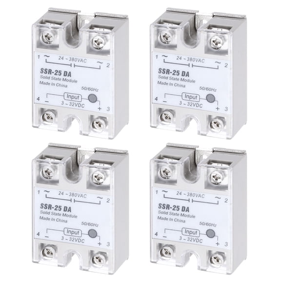 Uxcell SSR-DA DC Input to AC Output Single Phase Solid State Relay for Industrial Automation, HVAC, Lighting Control 4