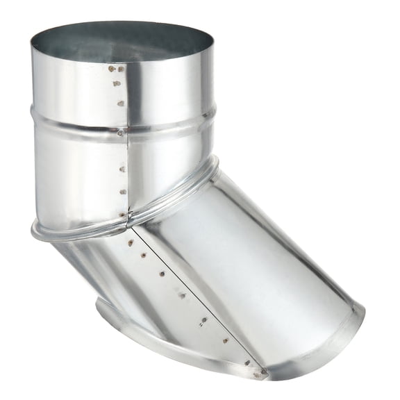 Uxcell Saddle Take Off 4" Outlet Branch Connector for 6" Main Duct Round 45 Degree Splitter Galvanized Steel Saddle Branch Duct Adapter, for Exhaust/Fan/Dryer/HVAC Systems