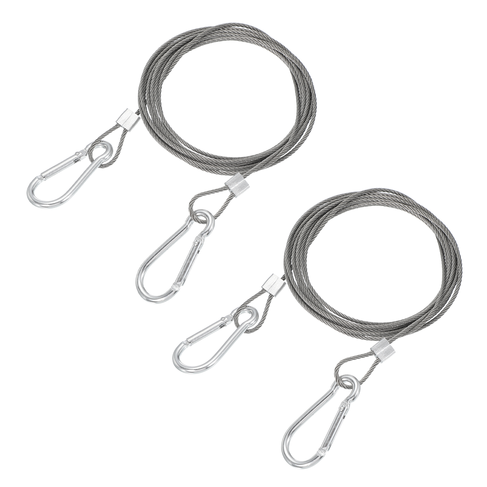 Uxcell Safety Cable Lock, Stainless Steel Cable with Loops Security ...