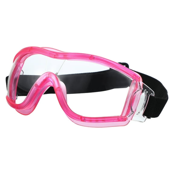 Uxcell Safety Glasses, Anti-Fog Goggles Protective Scratch Resistant Clear Lens Work Outdoor Eye Protection Pink
