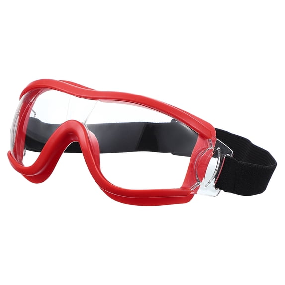 Uxcell Safety Glasses, Anti-Fog Goggles Protective Scratch Resistant Clear Lens Work Outdoor Eye Protection Red